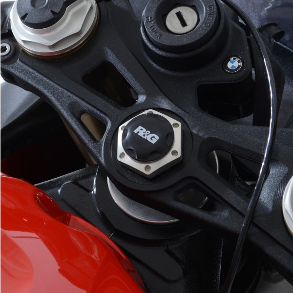 R&G Top Yoke Cap for  BMW S1000RR '19-, S1000R/ Sport/  M Sport '21- & M1000RR '21-'22, Triumph Trident 660 '21-,  Daytona 660 '24- & Moto Guzzi V100 '23-